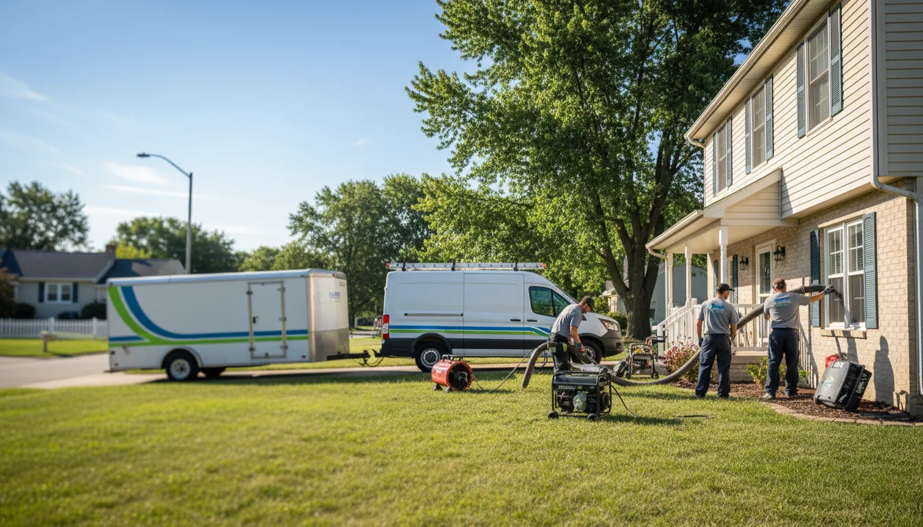 Flooded Basement Restoration And Cleanup With Repair in Ford, KS near me